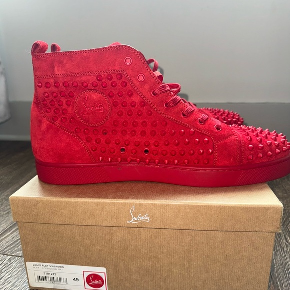 Louis
High-top sneakers - Veau velours and spikes - Red- Men - Picture 6 of 7